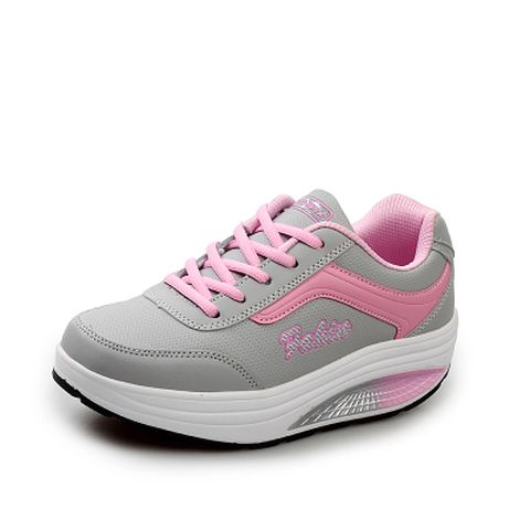Breathable Mesh Platform Rocking Shoes For Women