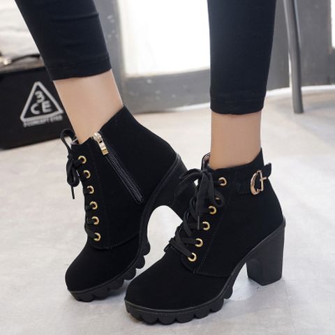 Martin Boots British style Round Toe Heel