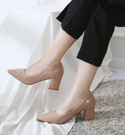 Korean High Heels Versatile Thick Heels Boots