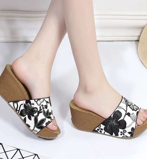 Flip Flops Thick Bottom Wedge Heel For Women