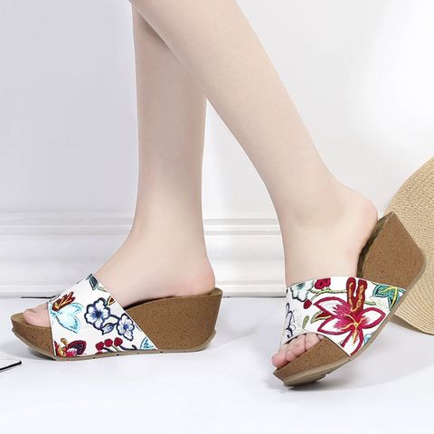 Flip Flops Thick Bottom Wedge Heel For Women