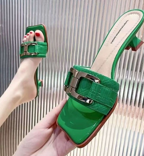 Genuine Leather Low-Heeled Sandals For Women