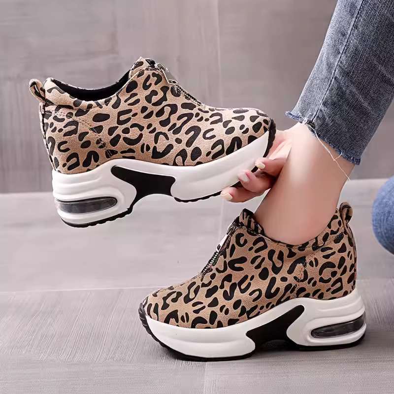 Inner Height Leopard Print Shoes